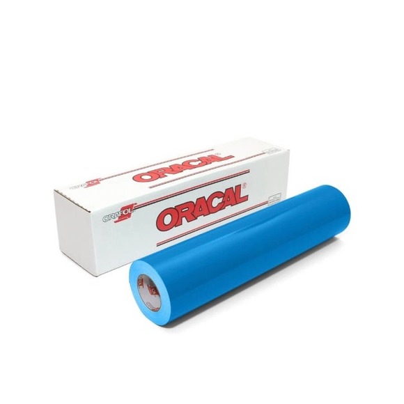 2 Pack 12"x 1 Yard Oracal 651 SKY BLUE & ICE BLUE Cricut Craft Vinyl Sign Decals - Picture 4 of 4